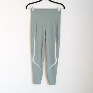 Sweaty Betty Mint Green Zero Gravity 7/8 Length Cropped Leggings, size 4-6